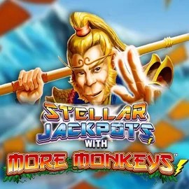 Stellar Jackpots with More Monkeys logo by Lightning Box Game ShakeBet Casino